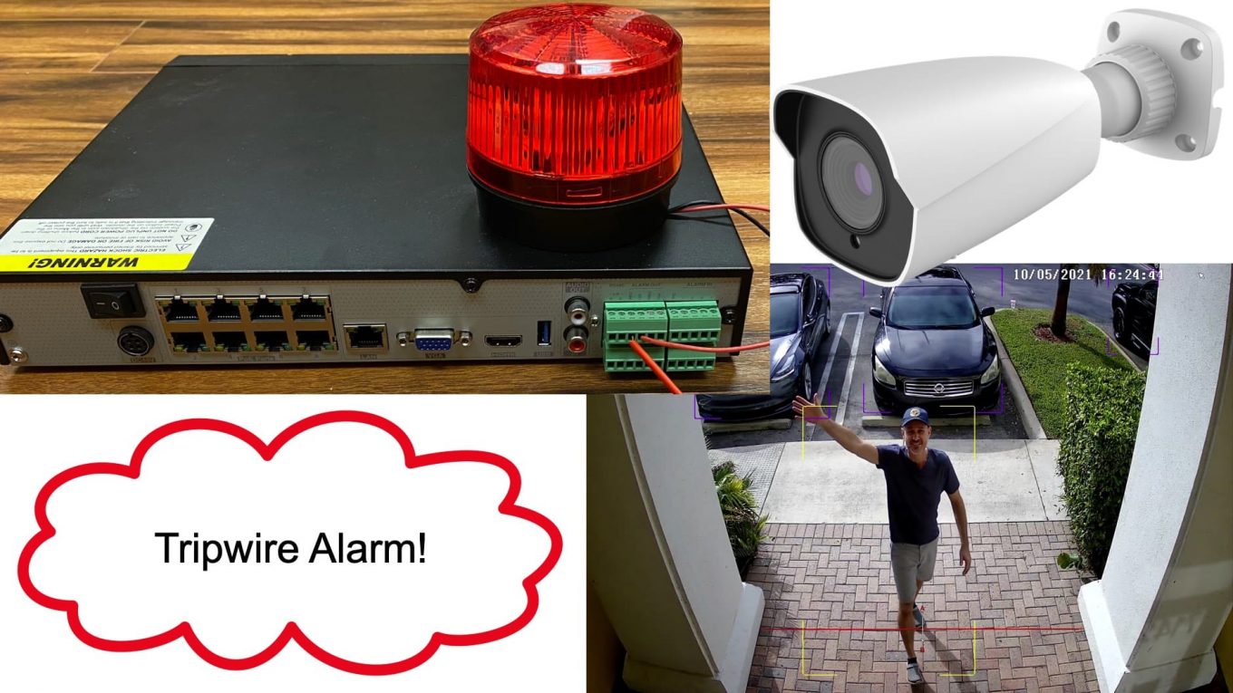 AI Security Camera System Alarm Output