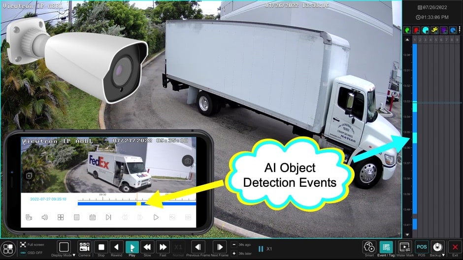 AI Security Camera Video Recording