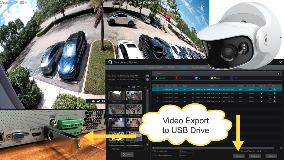 Security DVR Video Backup