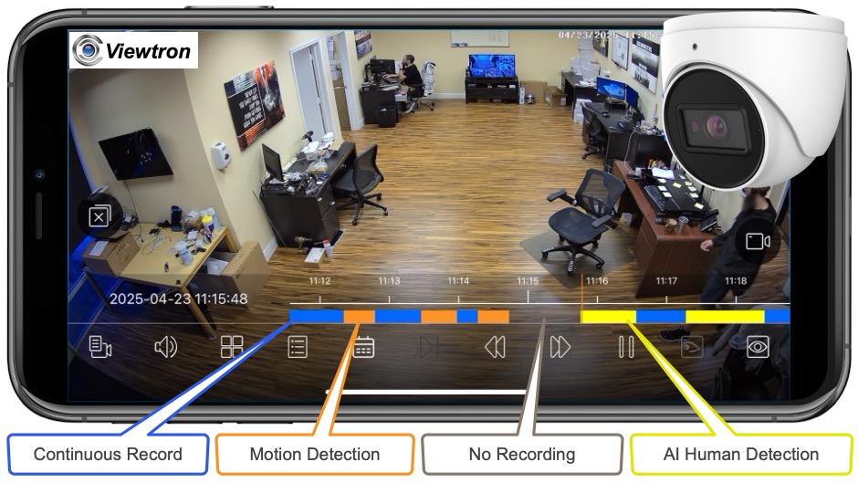 security camera app DVR video playback
