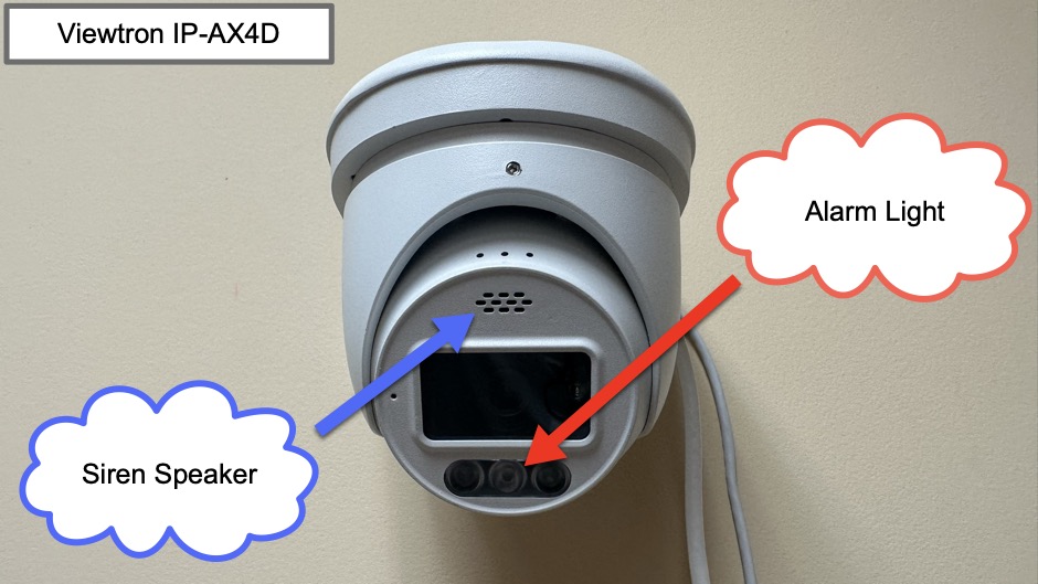 security camera with siren