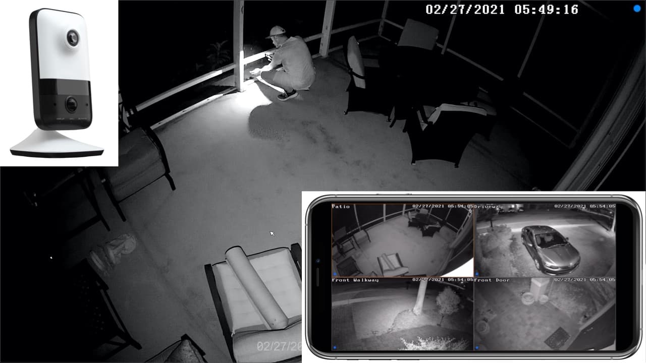 wireless home security camera IR